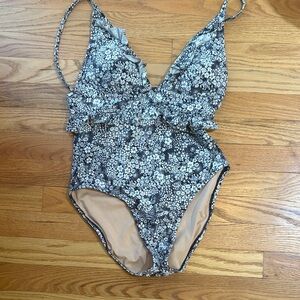 J crew Floral One-Piece Swimsuit
